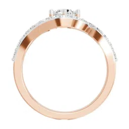 Sparkles Rose Gold Lab Grown 23 Diamond 14KT 1.29ct Round Ring For Women image 2