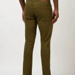 Peter England Olive Cotton Slim Fit Jeans image 2