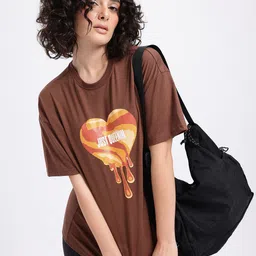 glitchez Swaying Hearts Drop-Shoulder Sleeves Oversized T-shirt-picture-41