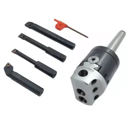 Buyohlic International Boring Head Diameter 2 inch (50 mm) Imperial Standard MT3 Shank and M12 x 1.75 Drawbar with Indexable Boring Bars, 20-BH-421-picture-13