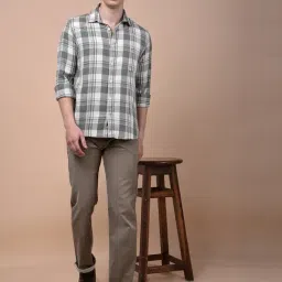 Crimsoune Club Brown Blended Solid Mid Rise Jeans image 5