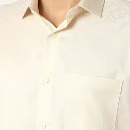 Van Heusen Beige Cotton Regular Fit Shirt image 4