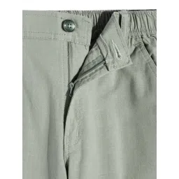 Cavio Boys Light Green Cotton Regular Fit Pant image 3