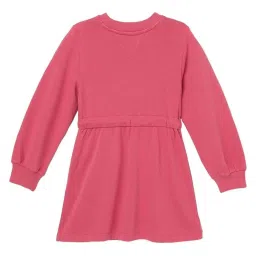 TOMMY HILFIGER Heritage Pink Solid Relaxed Fit Dress image 2