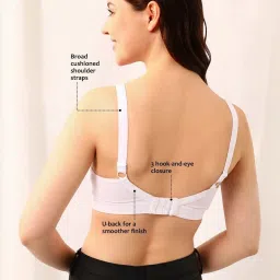 Clovia White Cotton Beginner's Bra image 2