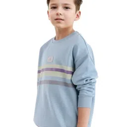 Rare Ones Boys Blue Cotton Blend Printed Sweatshirt image 4