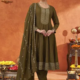 KALINI Women Green Kurta Sets-picture-20