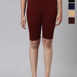 AMUL COMFY Girls Pack Of 5 Cotton Cycling Shorts-image-92