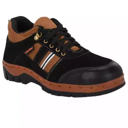 JK Steel Safety Shoes Steel Toe Air Mix Sole Mid Ankle Black Suede Size UK 10, JKPSF152BLK10-picture-14