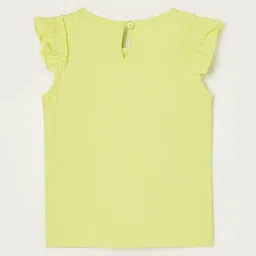 Juniors by Lifestyle Baby Girls Yellow T-Shirt image 2
