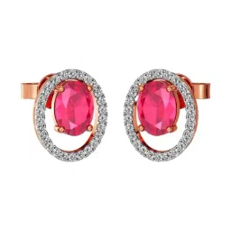 Joyalukkas 18k (750) Purity Rose Gold Scarlet Harmony Diamond Earrings-picture-14