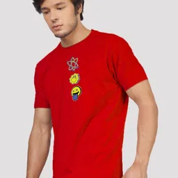 Greylongg Men Printed Applique T-shirt image 3