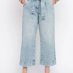 GUESS Women Straight Fit Mid-Rise Jeans-image-0