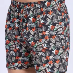 Ramraj Black Cotton Regular Fit Print Boxers (Pack of 2) image 5