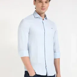 Tommy Hilfiger Mens Blue Slim Fit Shirt-picture-11