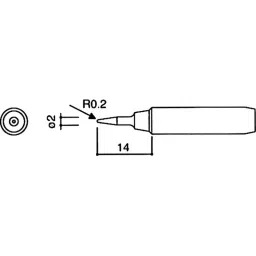 Hakko Soldering Tip For 900M 6.5 Φmm Outer Dia SB Type, 900M-T-SB (10) (Set of 10) image 2