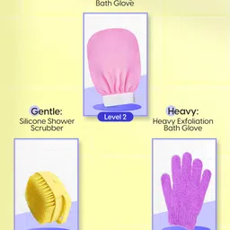 MATRA Set Of 2 Exfoliating Bath Gloves image 5