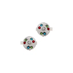 Missmister Women Silver-Plated Round CZ Studded Toe Ring-picture-24