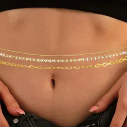 VAMA Studded Waist Chain Saree Accessories image 4