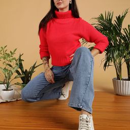 Stylecast X Kotty Women Turtle Neck Cotton Pullover-picture-39