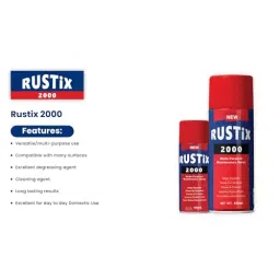 POLYFIX RUSTIX Multipurpose Rust Remover Aerosol Spray 150 ml for Door Hinges Windows (Pack of 2) image 2