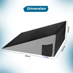 SLEEPSIA Memory Foam Wedge Pillow - Grey (Free Size) image 2