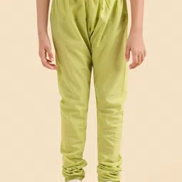 Fabindia Girls Ethnic Motifs Regular Thread Work Kurta with Churidar & With Dupatta image 3