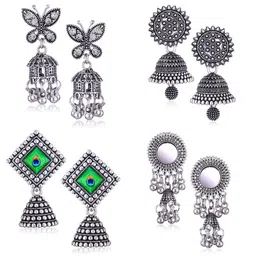 Sangria Alloy Silver-Plated Earrings-picture-19
