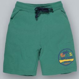 Plum Tree Palm Tree Patch Shorts - Green-picture-36