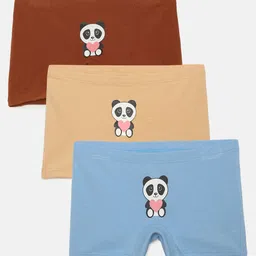 Mackly Pack Of 3 Panda Printed Boxer Briefs - Brown/ Beige/ Blue-picture-13