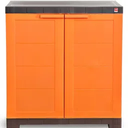 Cello Novelty Compact Plastic Shoe Rack  Shelves Orange & Brown-image-37