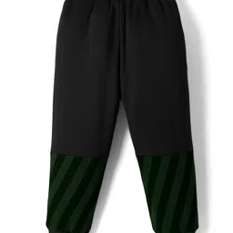 Ollypop Fleece Knit Full Length Joggers with Spacemen Print - Black image 2