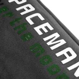 Ollypop Fleece Knit Full Length Joggers with Spacemen Print - Black image 3