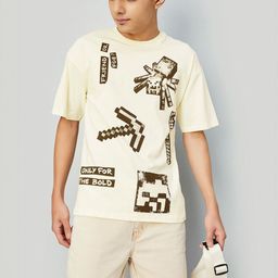 max Boys Abstract Printed Round Neck T-shirt-picture-35