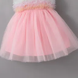 Mark & Mia Sleeveless Party Frock with Frill Detailing - Pink image 4