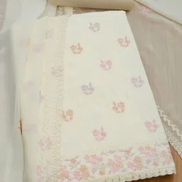 Soch Embroidered Silk Crepe Unstitched Dress Material-picture-24