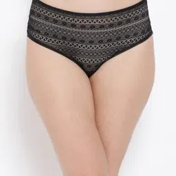 Clovia Black Lace Hipster Panty-image-41