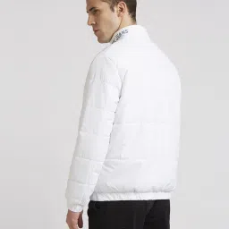 Pepe Jeans White Regular Fit Quilted Jacket image 2