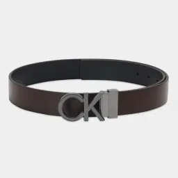 CALVIN KLEIN Brown & Black Textured Casual Belt-picture-25