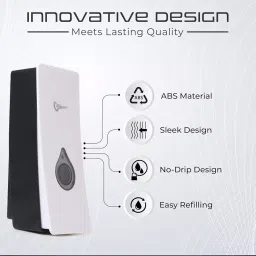 Robustt 200 ml ABS Plastic White Wall Mount Soap Dispenser, ZY203 (Pack of 5 Pcs) image 3