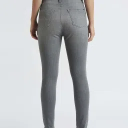 pepe jeans Pepe High Rise Jeans Grey Cotton High Rise Jeans image 2