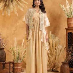 Binfinite Golden Glow Luxe Embellished Gown-picture-19