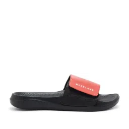 Woodland Men's Red & Black Slides image 2
