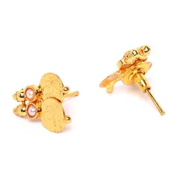 YouBella Off-White Gold Plated Beaded Coin Jewellery Set image 3