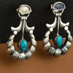 Fabindia 925 Silver Dangler Earrings for Women-image-4