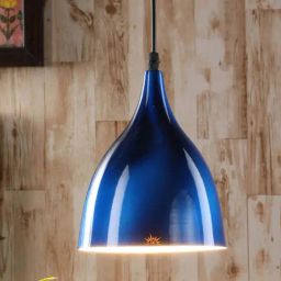 DecorativeRay Blue Aluminium Hanging Light - Set of 1-picture-26