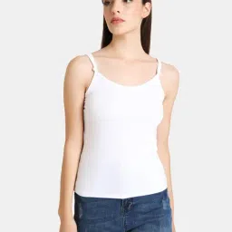Kazo White Full Coverage Non-Padded Camisole-picture-24