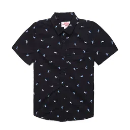 Under Fourteen Only Boys Black Printed Shirt-picture-27