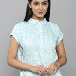 Allen Solly Blue Printed Shirt-picture-12