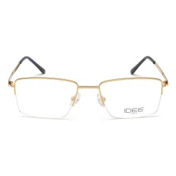 IDEE Gold Rectangular Eye Frames for Men image 2
